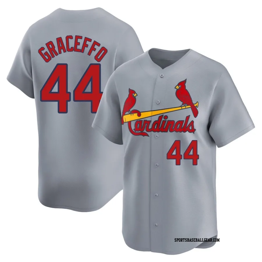 Gordon Graceffo Men's St. Louis Cardinals Gray Limited Away Jersey