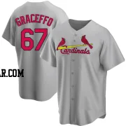 Gordon Graceffo Men's St. Louis Cardinals Gray Replica Road Jersey