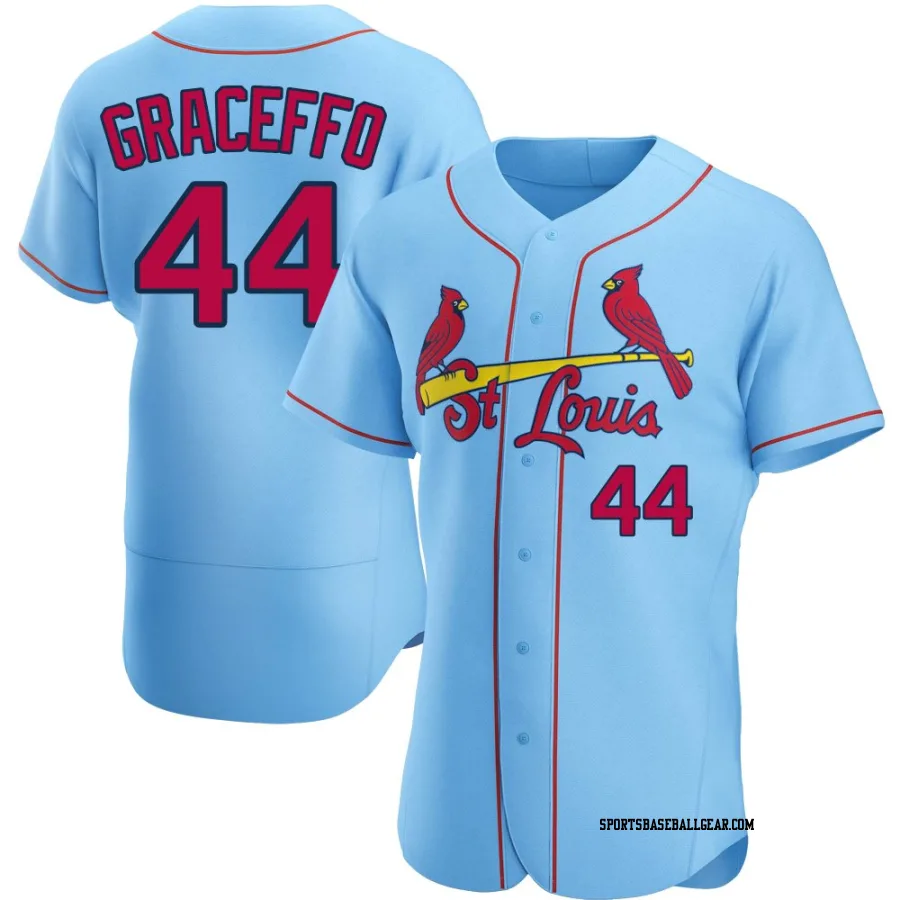 Gordon Graceffo Men's St. Louis Cardinals Light Blue Authentic Alternate Jersey