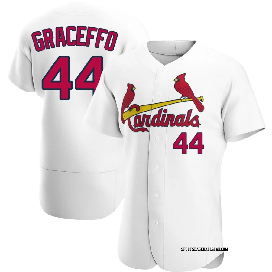 Gordon Graceffo Men's St. Louis Cardinals White Authentic Home Jersey