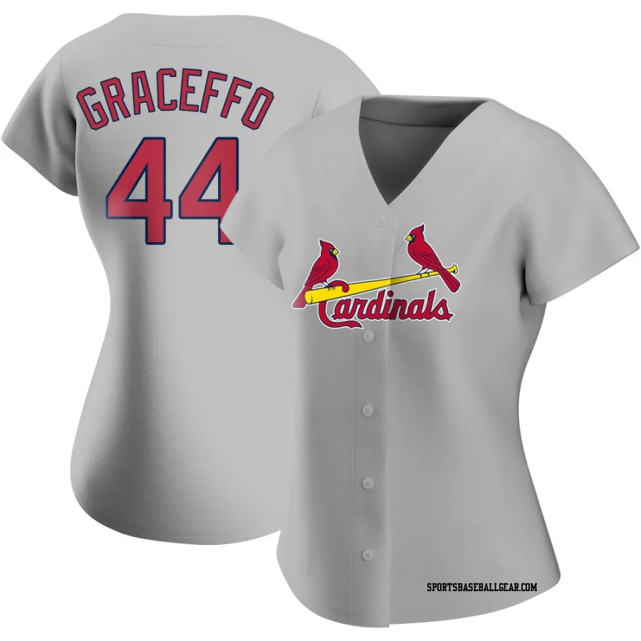 Gordon Graceffo Women's St. Louis Cardinals Gray Replica Road Jersey