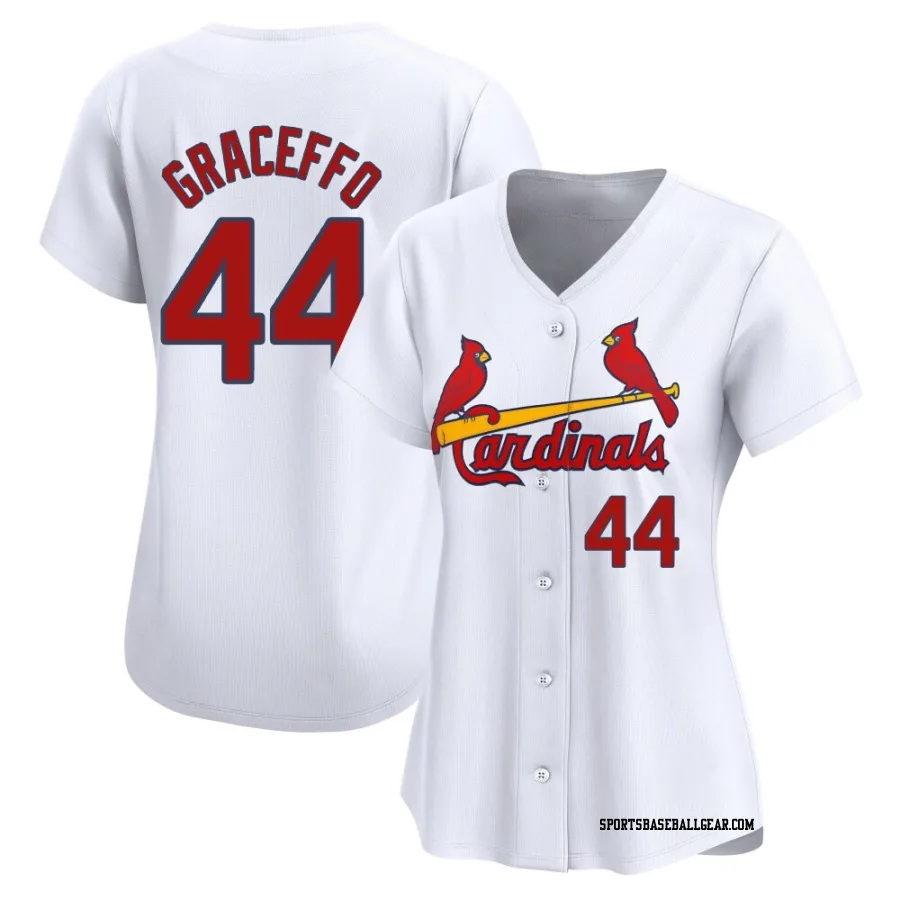 Gordon Graceffo Women's St. Louis Cardinals White Limited Home Jersey