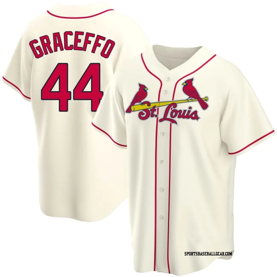 Gordon Graceffo Youth St. Louis Cardinals Cream Replica Alternate Jersey