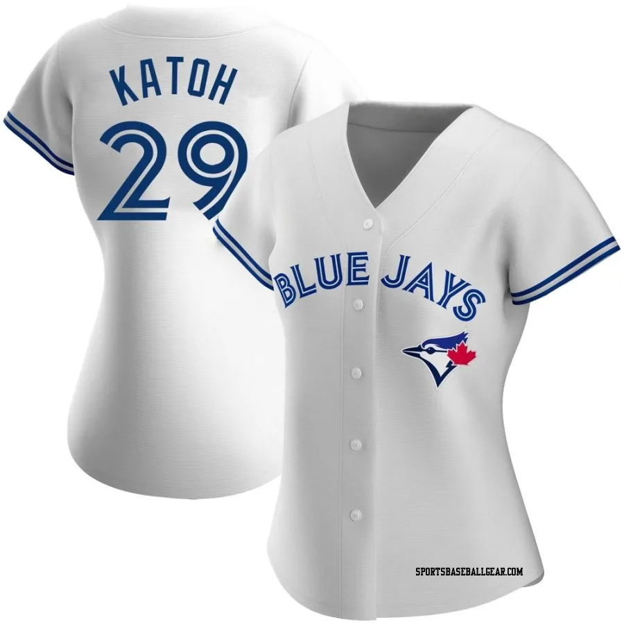 Gosuke Katoh Women's Toronto Blue Jays White Replica Home Jersey