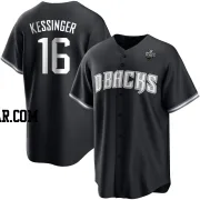 Grae Kessinger Men's Arizona Diamondbacks White Replica Black 2023 World Series Jersey
