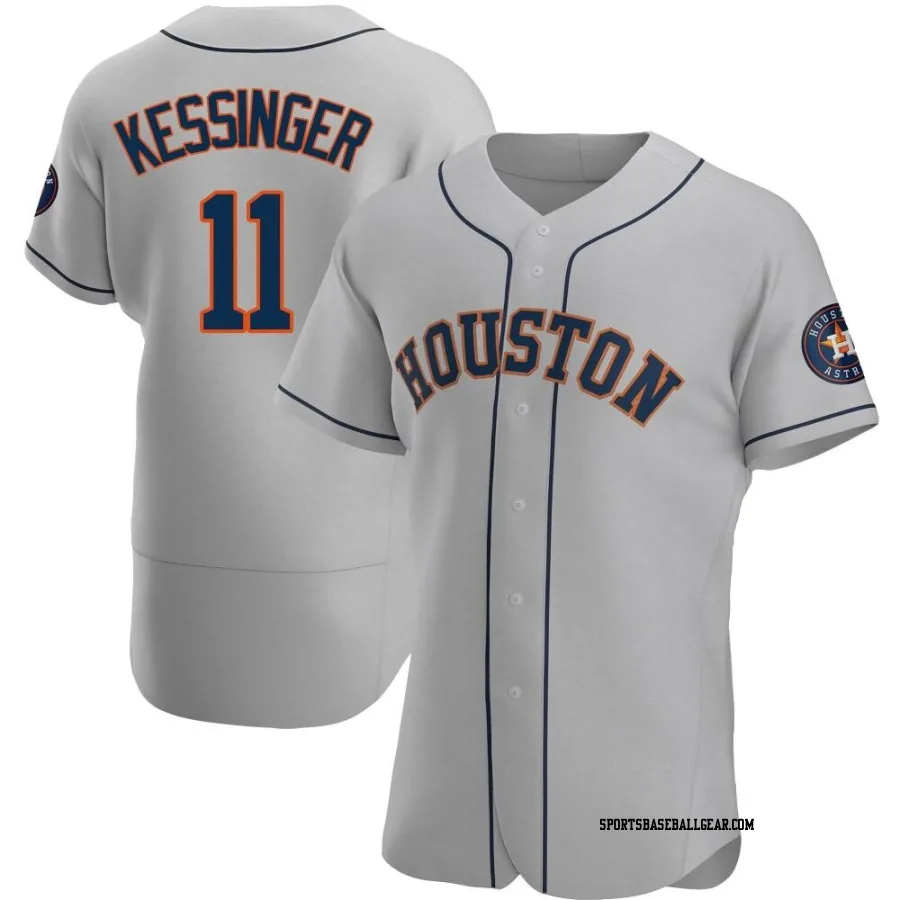 Grae Kessinger Men's Houston Astros Gray Authentic Road Jersey