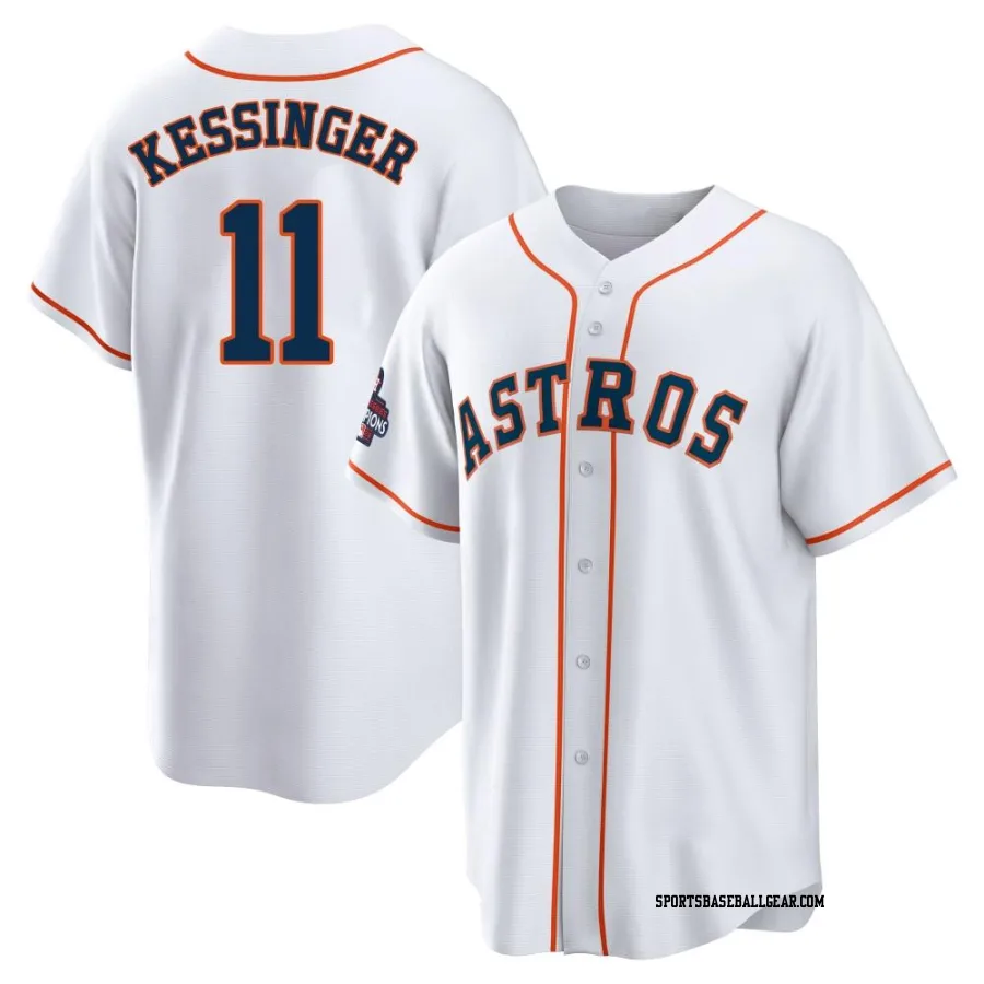 Grae Kessinger Youth Houston Astros White Replica 2022 World Series Champions Home Jersey
