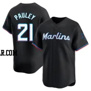 Graham Pauley Men's Miami Marlins Black Limited Alternate Jersey