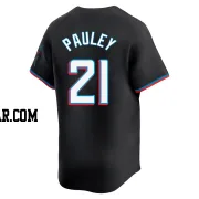 Graham Pauley Men's Miami Marlins Black Limited Alternate Jersey