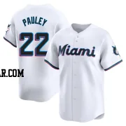 Graham Pauley Men's Miami Marlins White Limited Home Jersey