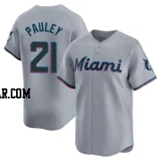 Graham Pauley Youth Miami Marlins Gray Limited Road Jersey