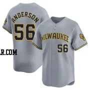 Grant Anderson Men's Milwaukee Brewers Gray Limited Away Jersey