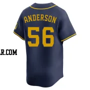 Grant Anderson Men's Milwaukee Brewers Navy Limited Alternate Jersey