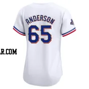 Grant Anderson Women's Texas Rangers Gold Limited White 2024 Collection Jersey