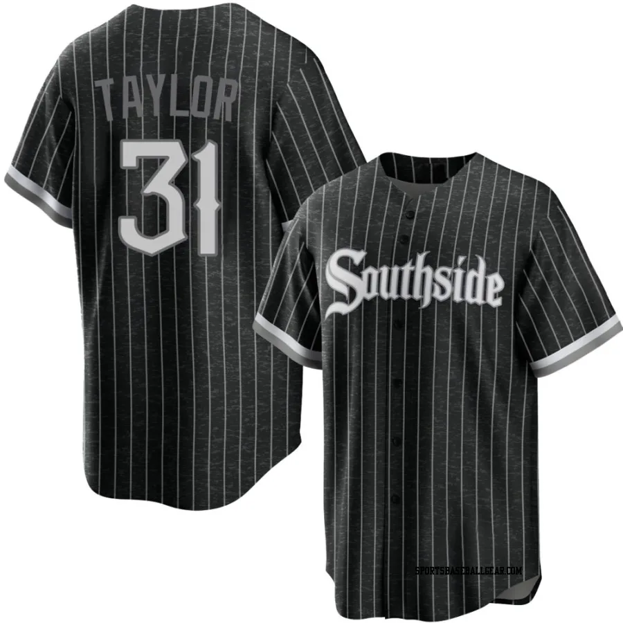 Grant Taylor Men's Chicago White Sox Black Replica 2021 City Connect Jersey