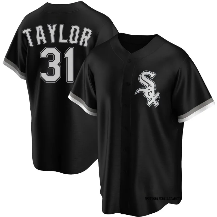 Grant Taylor Youth Chicago White Sox Black Replica Alternate Jersey