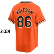 Grant Wolfram Men's Baltimore Orioles Orange Limited Cooperstown Collection Jersey