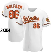 Grant Wolfram Men's Baltimore Orioles White Authentic Home Jersey