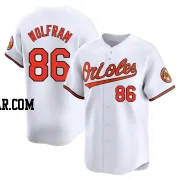 Grant Wolfram Men's Baltimore Orioles White Limited Home Jersey