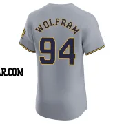 Grant Wolfram Men's Milwaukee Brewers Gray Elite Road Jersey