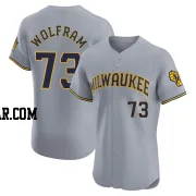 Grant Wolfram Men's Milwaukee Brewers Gray Elite Road Jersey