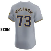 Grant Wolfram Men's Milwaukee Brewers Gray Elite Road Jersey