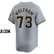 Grant Wolfram Men's Milwaukee Brewers Gray Limited Away Jersey