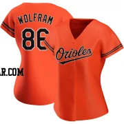 Grant Wolfram Women's Baltimore Orioles Orange Authentic Alternate Jersey