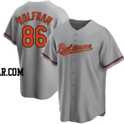 Grant Wolfram Youth Baltimore Orioles Gray Replica Road Jersey