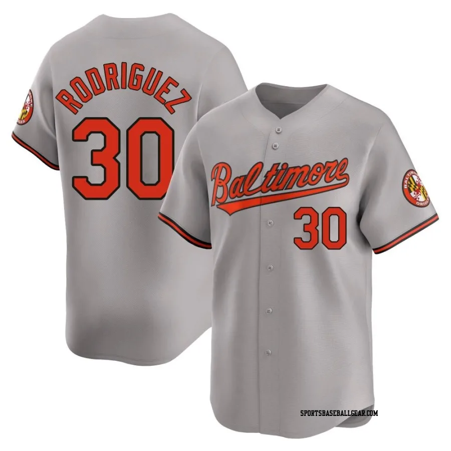 Grayson Rodriguez Men's Baltimore Orioles Gray Limited Road Jersey