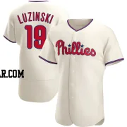 Greg Luzinski Men's Philadelphia Phillies Cream Authentic Alternate Jersey