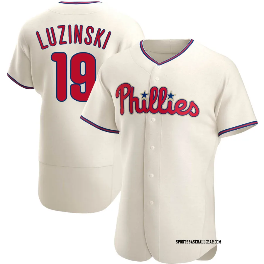 Greg Luzinski Men's Philadelphia Phillies Cream Authentic Alternate Jersey