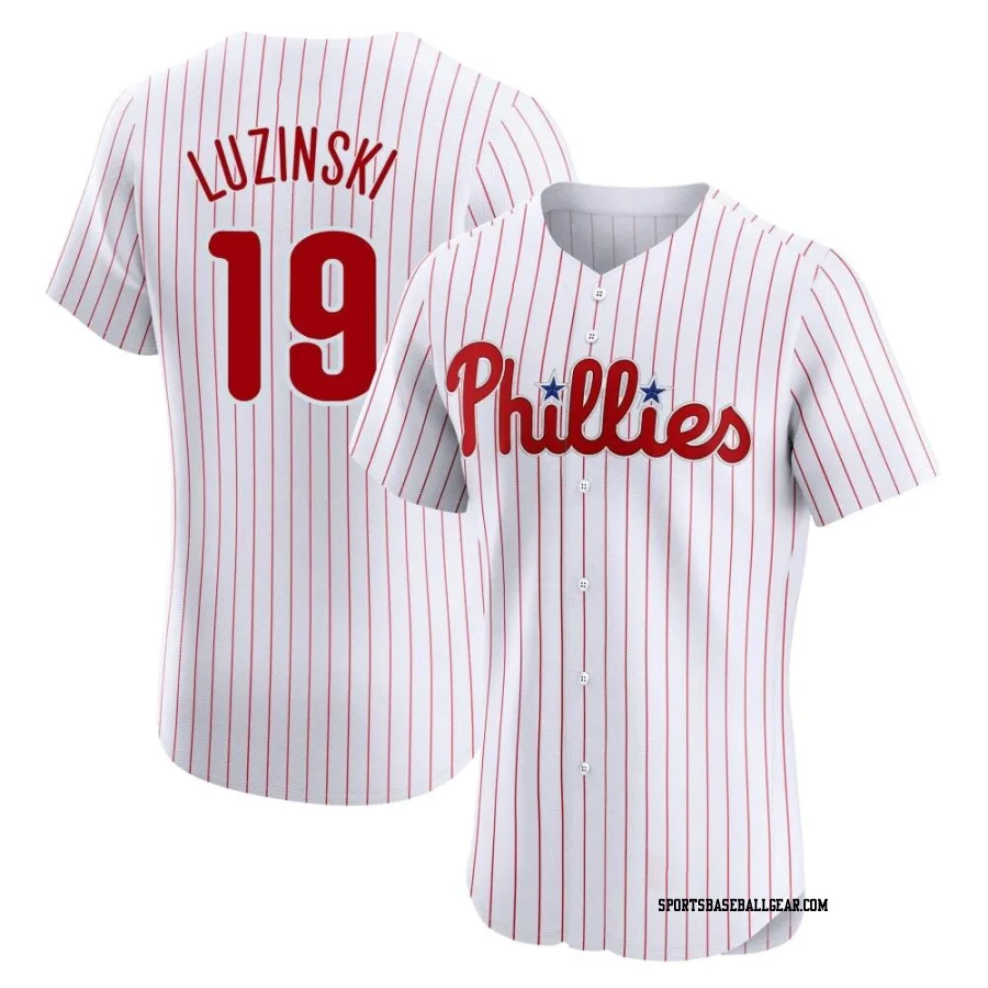 Greg Luzinski Men's Philadelphia Phillies White Elite Home Jersey
