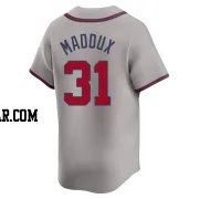 Greg Maddux Youth Atlanta Braves Gray Limited Away Jersey