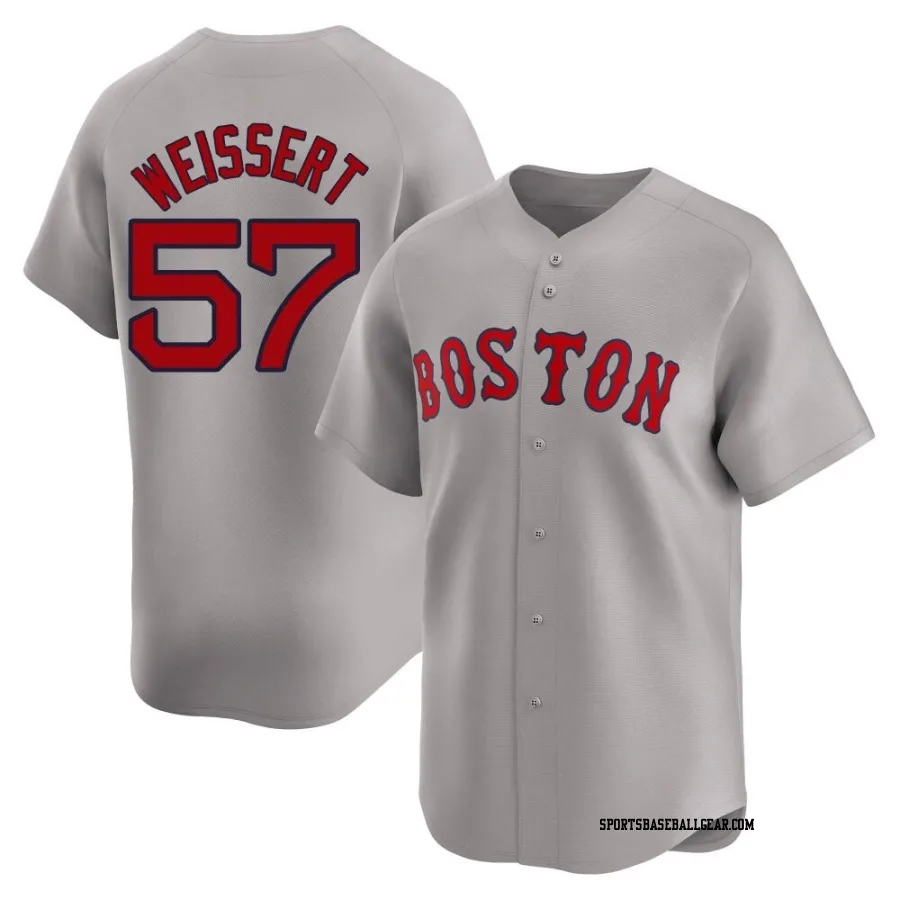 Greg Weissert Men's Boston Red Sox Gray Limited Away Jersey