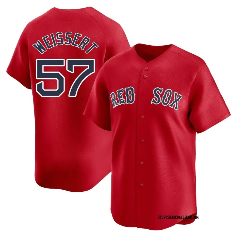 Greg Weissert Youth Boston Red Sox Red Limited Alternate Jersey