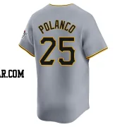 Gregory Polanco Men's Pittsburgh Pirates Gray Limited Away Jersey