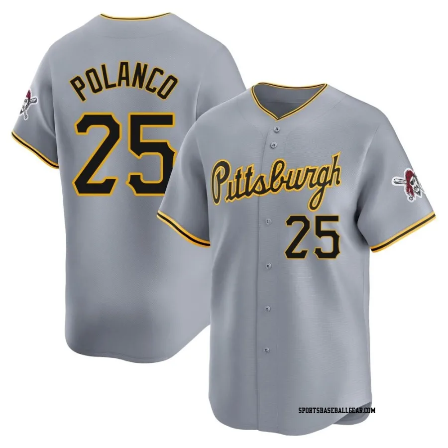 Gregory Polanco Men's Pittsburgh Pirates Gray Limited Away Jersey