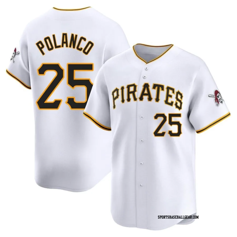Gregory Polanco Men's Pittsburgh Pirates White Limited Home Jersey