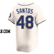 Gregory Santos Men's Seattle Mariners Cream Limited Alternate Jersey
