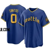 Gregory Santos Men's Seattle Mariners Royal Replica 2023 City Connect Jersey