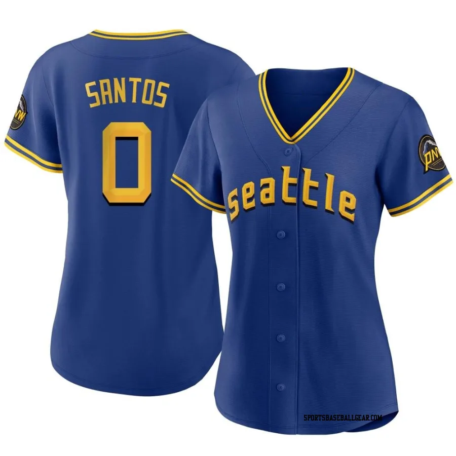 Gregory Santos Women's Seattle Mariners Royal Replica 2023 City Connect Jersey