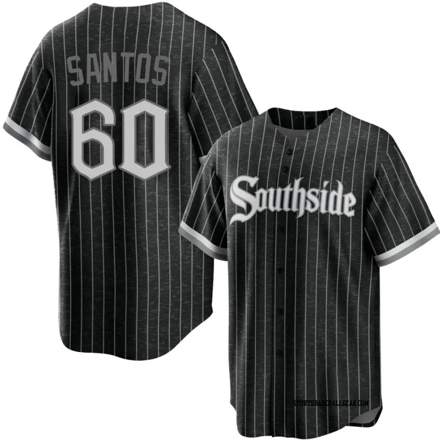 Gregory Santos Youth Chicago White Sox Black Replica 2021 City Connect Jersey
