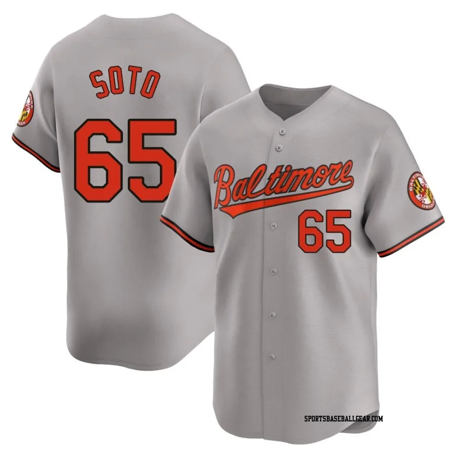 Gregory Soto Men's Baltimore Orioles Gray Limited Road Jersey