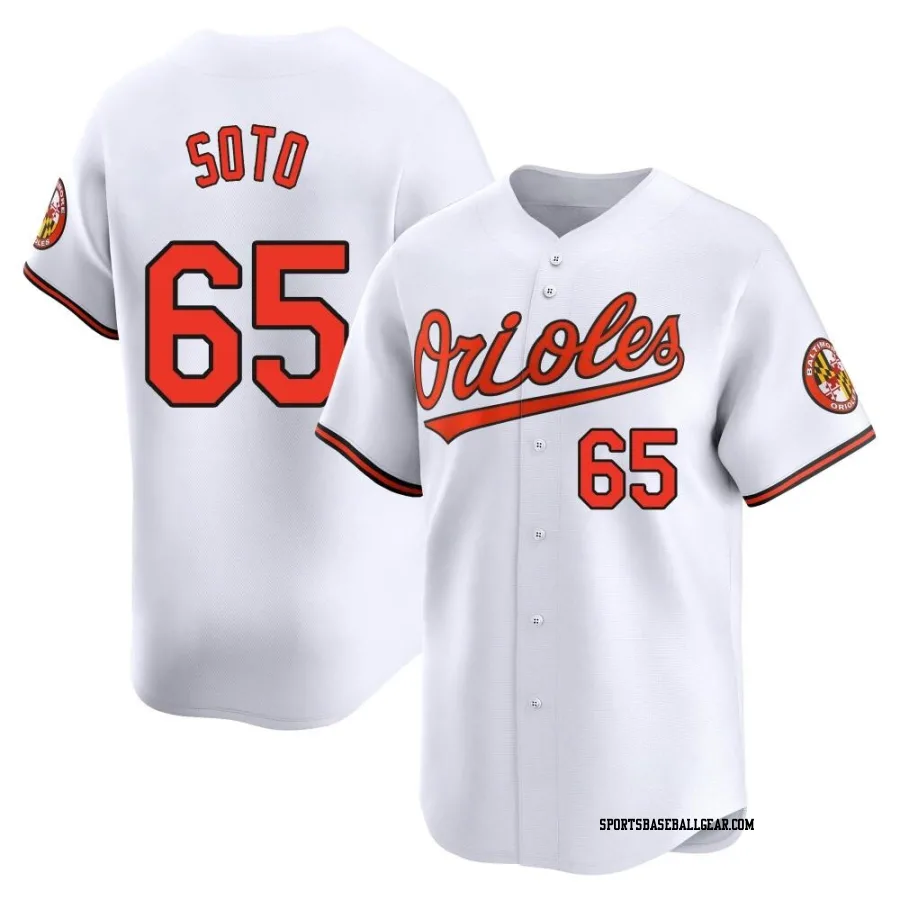 Gregory Soto Men's Baltimore Orioles White Limited Home Jersey
