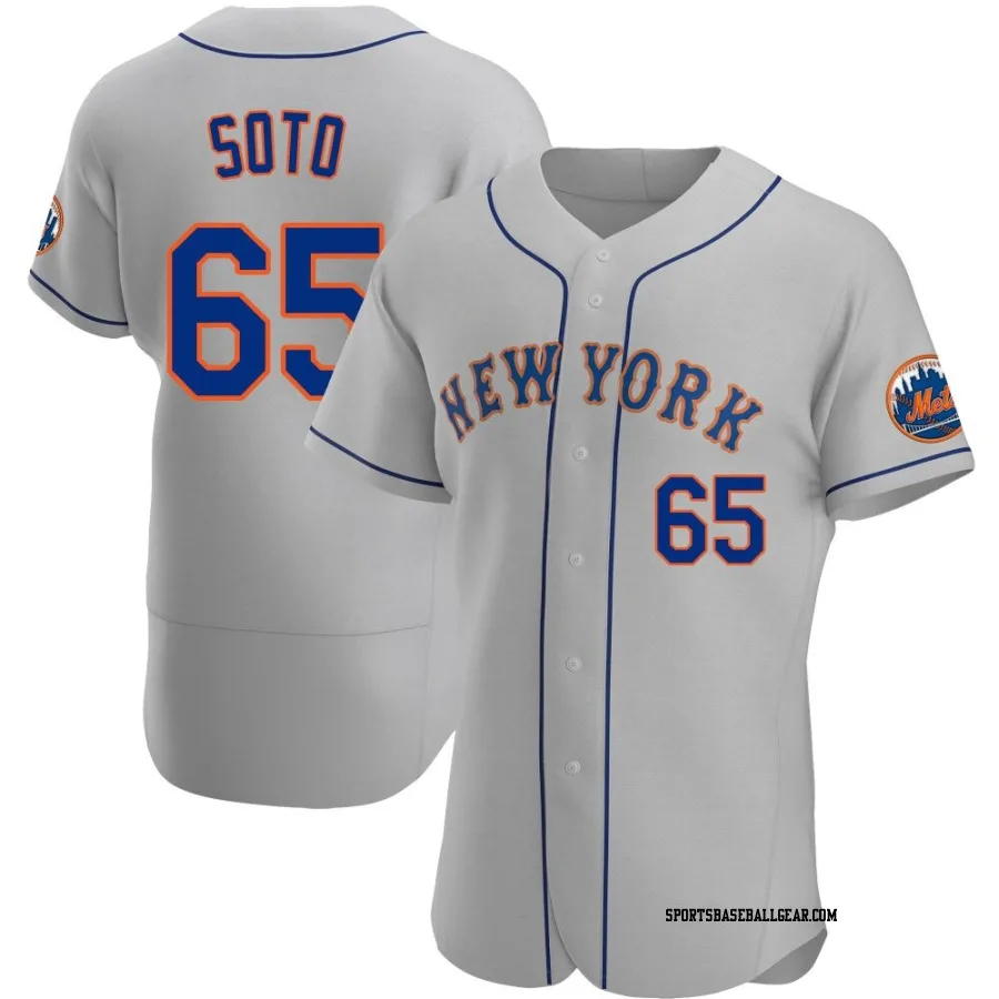 Gregory Soto Men's New York Mets Gray Authentic Road Jersey