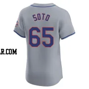Gregory Soto Men's New York Mets Gray Elite Road Jersey