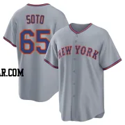 Gregory Soto Men's New York Mets Gray Replica Away 2.0 Jersey