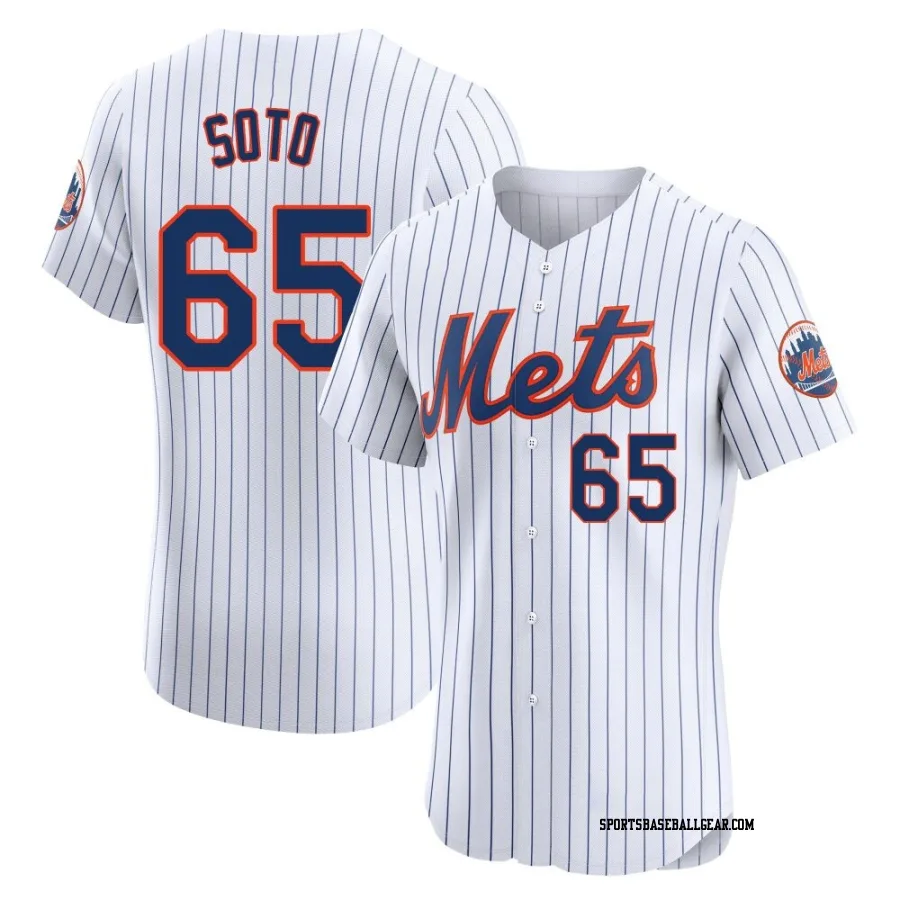 Gregory Soto Men's New York Mets White Elite Home Jersey