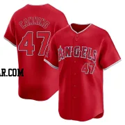 Griffin Canning Men's Los Angeles Angels Red Limited Alternate Jersey